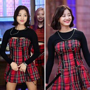 Current Mood Bad Rebel Plaid Dress - Rare K-Pop Icon Dress, Size M